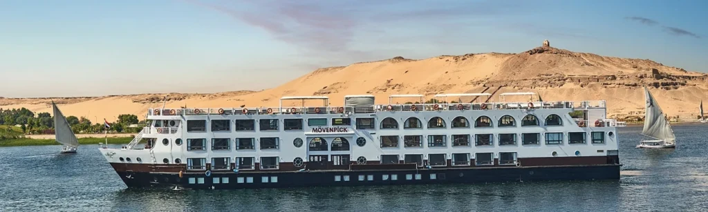 Movenpick MS Sun Ray Nile cruise ship near Aswan