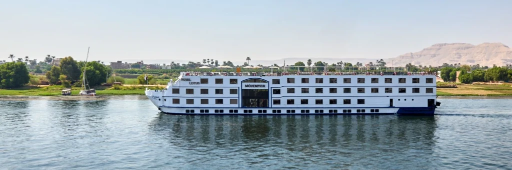 Movenpick Royal Lotus Nile cruise ship on the Nile