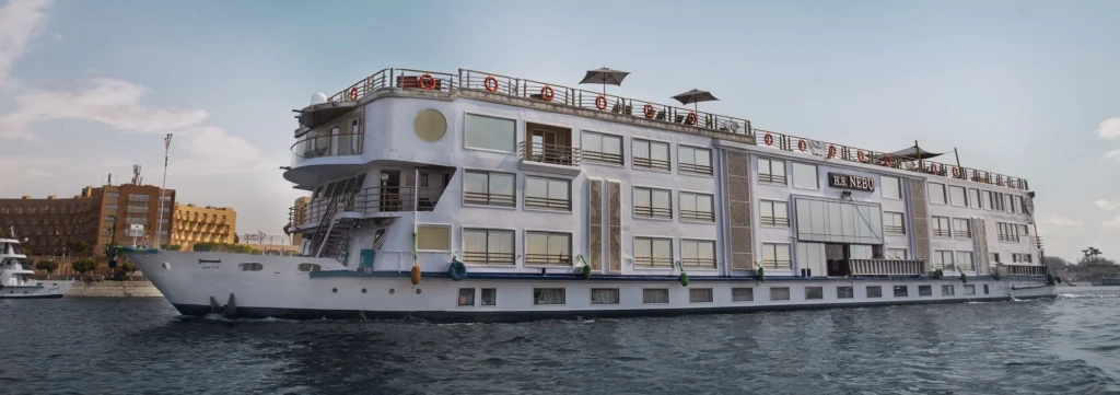 Nebu Nile cruise ship on the river