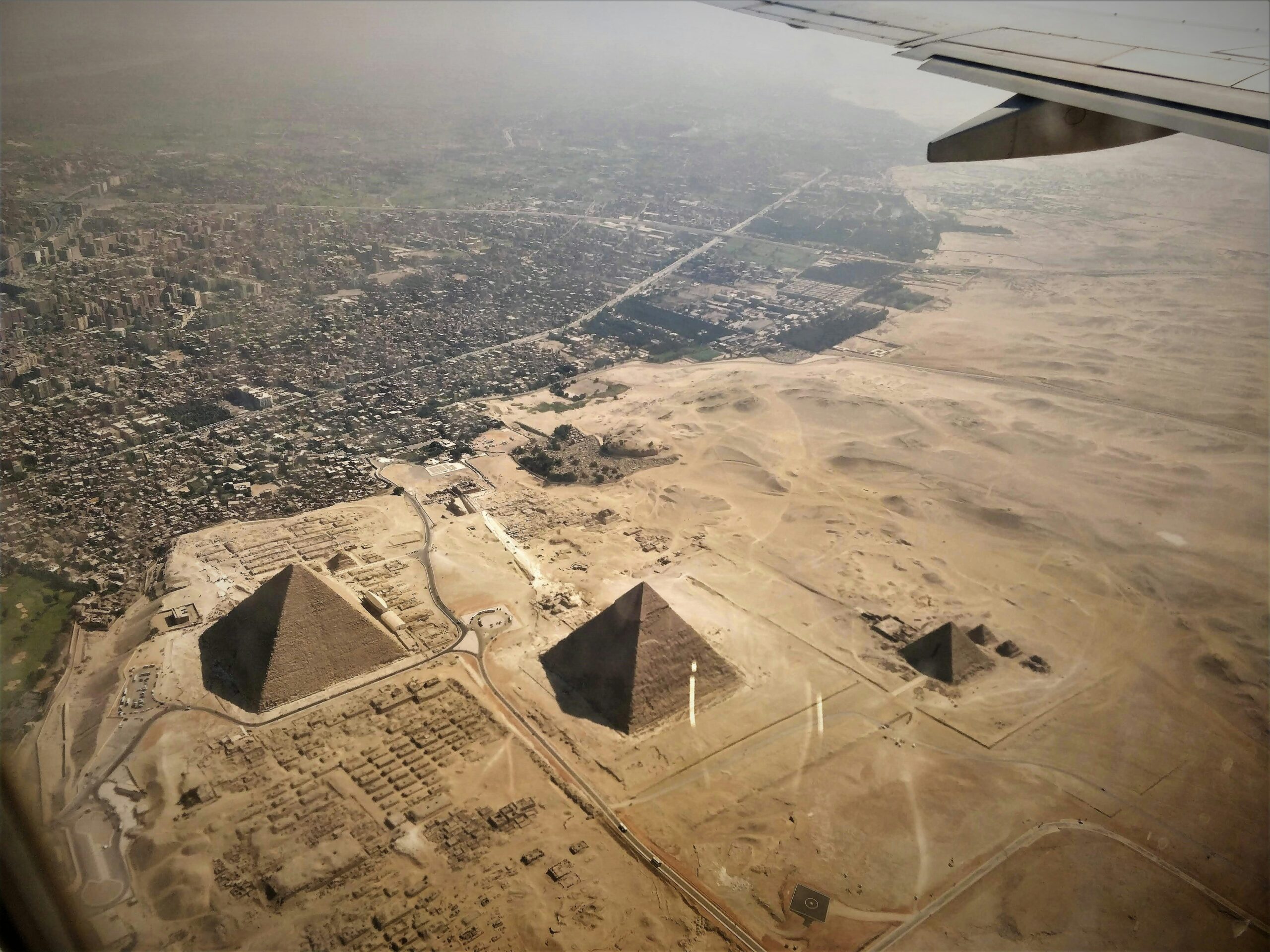 Grand Egyptian Museum and pyramids