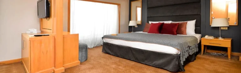 Salima double cabin with TV and curtained window