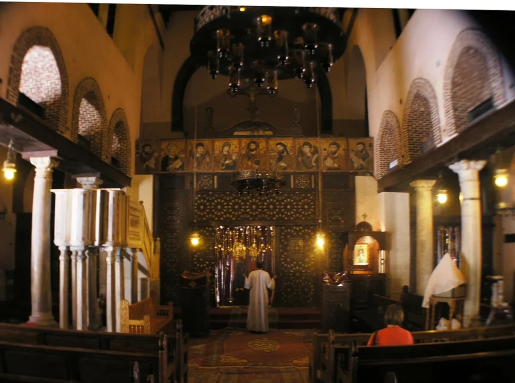 Coptic Cairo, Church of Saint Barbara, inside