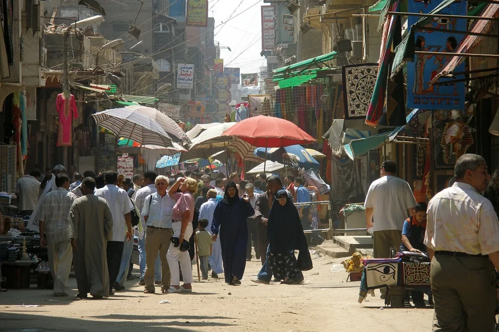 Egypt, Cairo, Muizz Market Street, Islamic Cairo