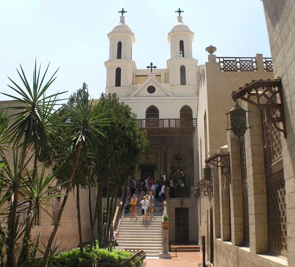 Hanging Church entrance and courtyard
