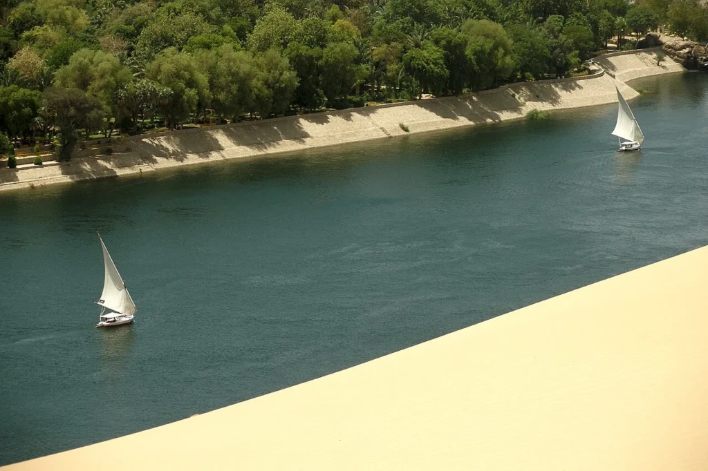 Nile River, Felucca boats, Aswan
