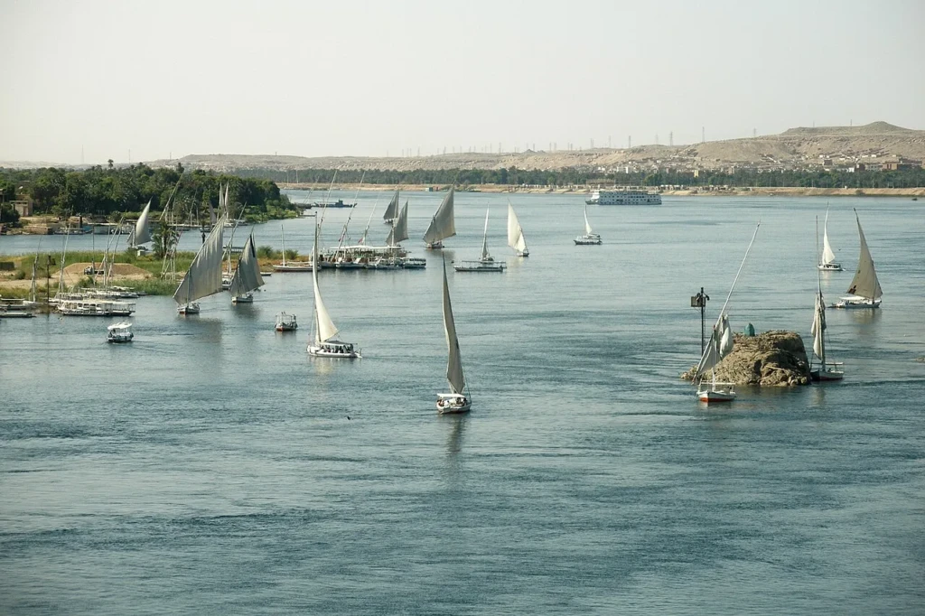 Nile River, Feluccas, Aswan