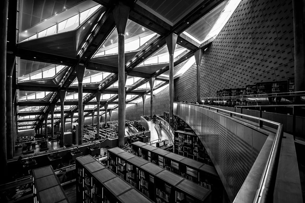 Reading room of the Bibliotheca Alexandrina